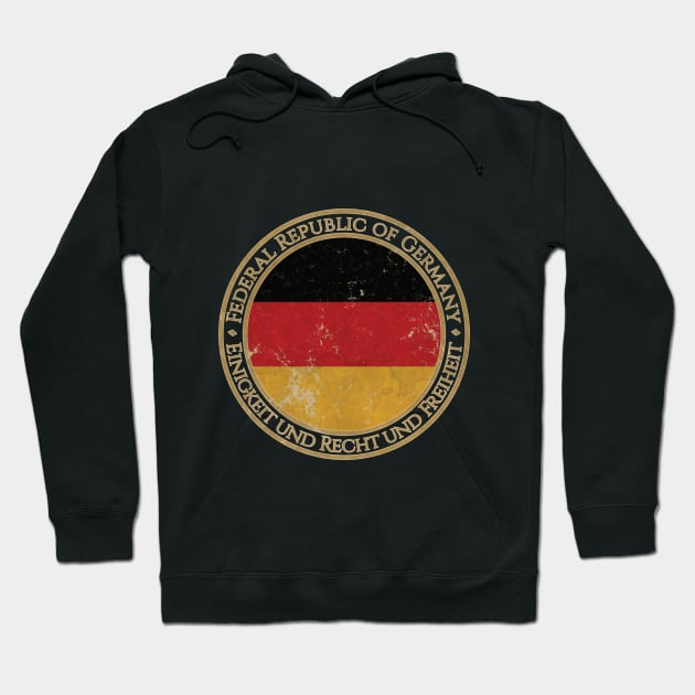 Vintage Federal Republic of Germany Europe European EU Flag Hoodie by DragonXX